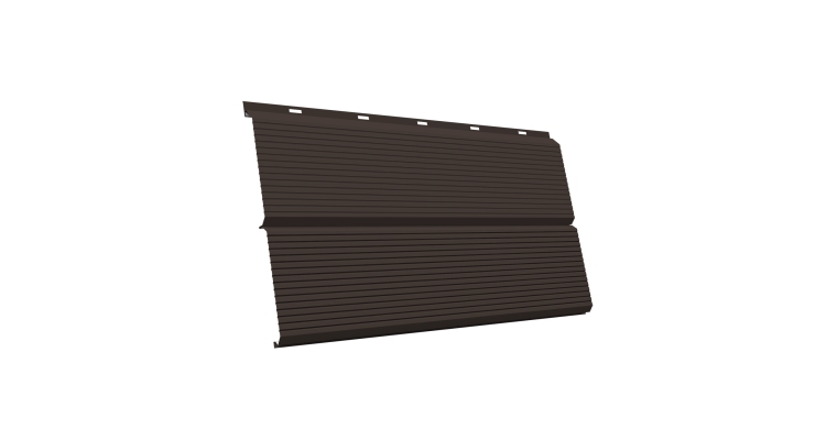 ЭкоБрус 0,345 Gofr GL 0.5 Satin RR 32 темно-коричневый