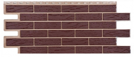 Фасадная панель Т-Сайдинг Саман коричневый