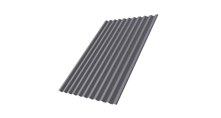 Профнастил С21 R 0,5 Satin RAL 7004 сигнальный серый