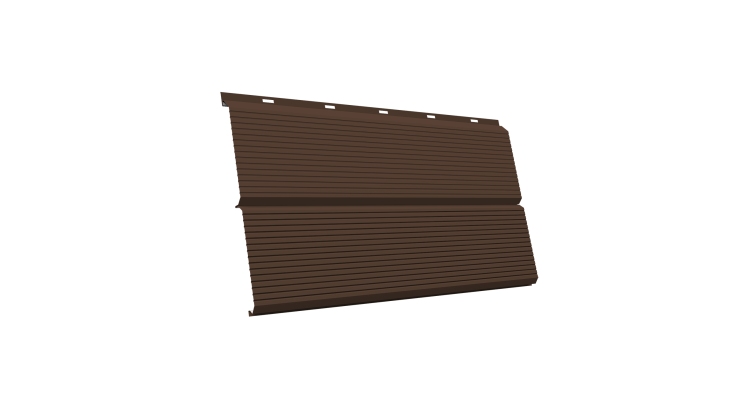 ЭкоБрус 0,345 Gofr GL 0.45 Drap с пленкой RAL 8017 шоколад