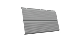 ЭкоБрус 0,345 Gofr GL 0.45 PE RAL 9006 бело-алюминиевый