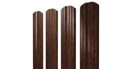 Штакетник Twin фигурный 0.45 Print Elite Cherry Wood TwinColor