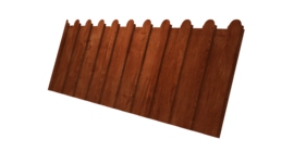 Профнастил С8А фигурный 0,45 Print Elite Rowan TwinColor