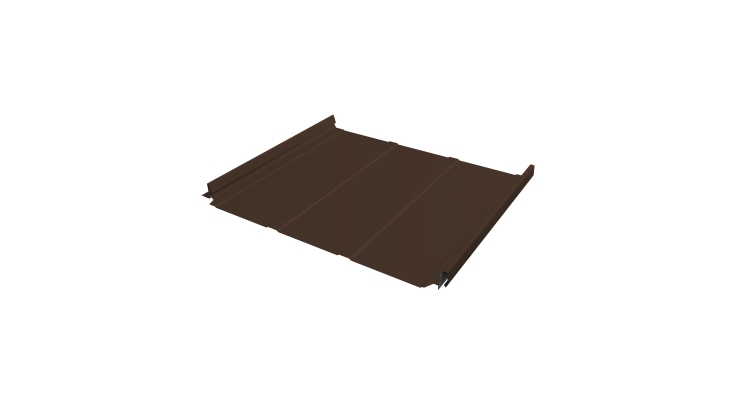 Кликфальц Pro Line Grand Line 0,5 PurPro Matt 275 с пленкой на замках RAL 8017 шоколад