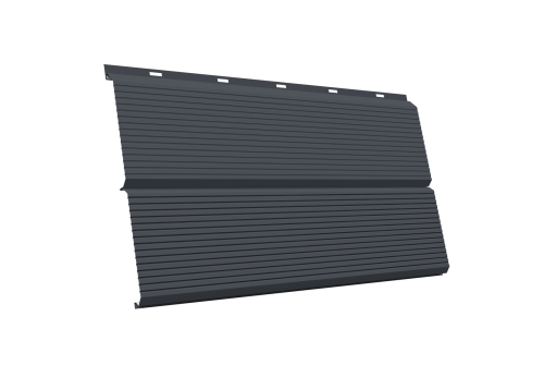 ЭкоБрус 0,345 Gofr GL 0.5 Satin RAL 7024 мокрый асфальт