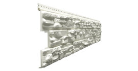 Сайдинг LUX под камень, Rocky, кокос