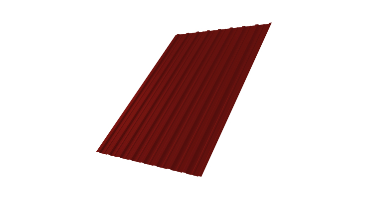Профнастил С10A 0,45 PE RAL 3011 коричнево-красный