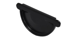 Заглушка торцевая универсальная 150 мм Мatt RAL 9005 черный