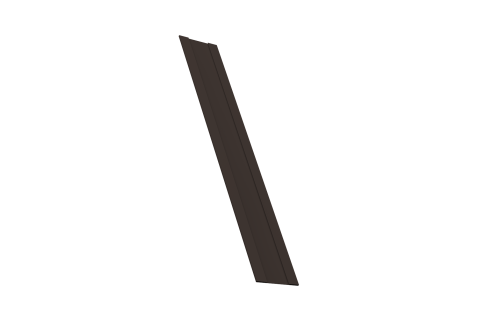 Крепежная планка жалюзи Milan, Milan Slim, Tokyo 0,45 PE-Double RR 32 темно-коричневый (1,8м)
