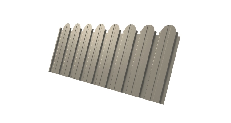 Профнастил С10B фигурный 0.5 Satin RAL 1015 светлая слоновая кость