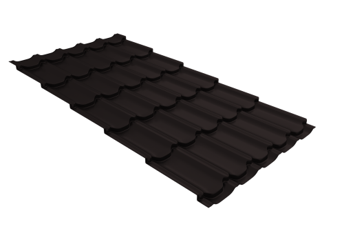 Металлочерепица квинта плюс 0,45 Drap-double TX RAL 9005 черный