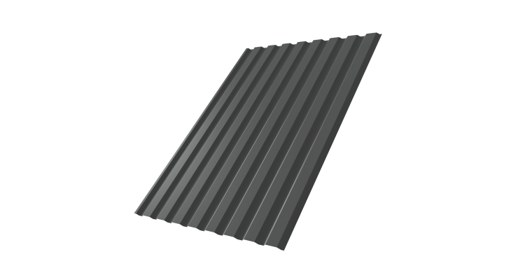 Профнастил С20A 0.5 Satin Matt TX RAL 7016 антрацитово-серый