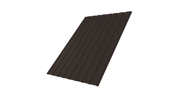 Профнастил С10B 0.5 Atlas X RR 32 темно-коричневый