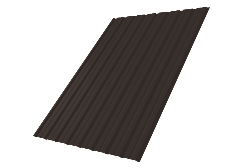 Профнастил С10B 0.5 Velur X RR 32 темно-коричневый