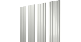 Штакетник Twin с прямым резом 0.45 Drap TX RAL 9003 сигнальный белый