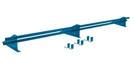 Снегозадержатель трубчатый для фальцевой кровли Optima RAL 5012 3м