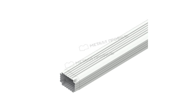 Труба водосточная Металл Профиль БЮДЖЕТ 76х102х2000 RAL 9003