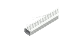 Труба водосточная Металл Профиль БЮДЖЕТ 76х102х3000 RAL 9003