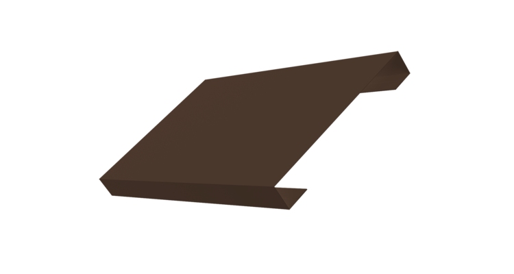 Ламель лицевая 150 забора жалюзи Texas 0.5 Velur X с пленкой RAL 8017 шоколад