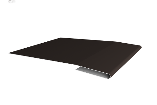 Планка начальная 0,5 Satin с пленкой RR 32 темно-коричневый (2м)