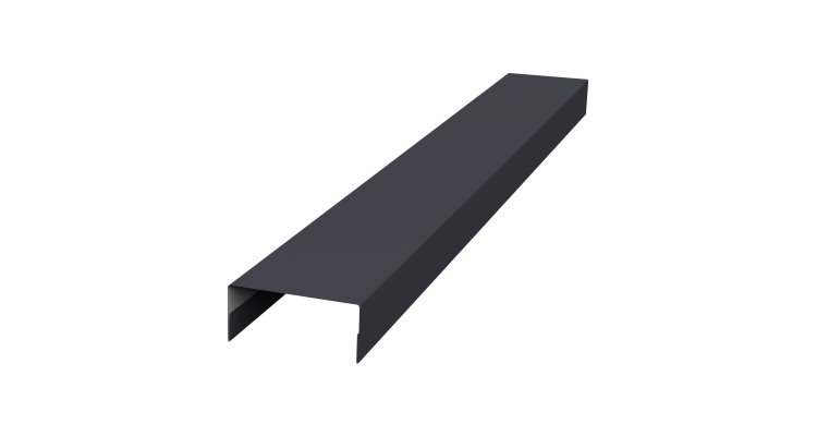 Крышка 30х15 жалюзи Texas 0,45 Drap-double TX RAL 7024 мокрый асфальт (2м)