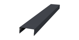 Крышка 30х15 жалюзи Texas 0,5 Satin Matt RAL 7024 мокрый асфальт (2м)