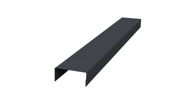 Крышка 30х20 жалюзи Texas 0,5 PurLite Matt RAL 7024 мокрый асфальт (3м)