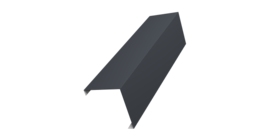 Декоративная накладка на столб универсальная угловая 60х60 для забора жалюзи 0,5 PurPro Matt 275 RAL 7024 мокрый асфальт (1,8м)