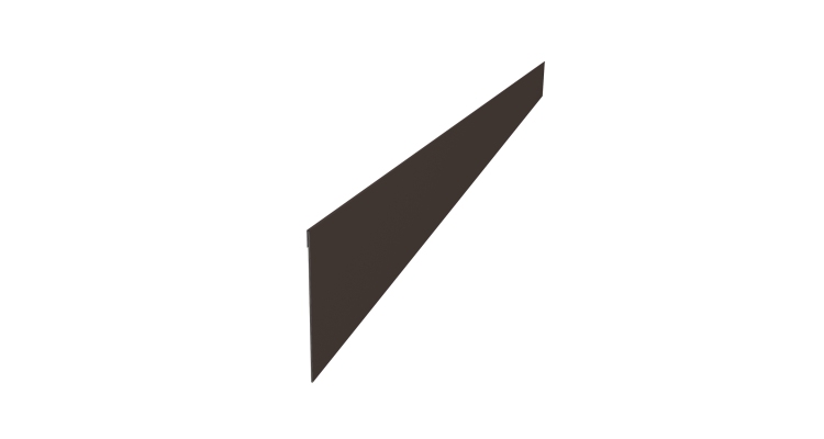 Ламель забора жалюзи Palermo 0,45 Drap-double TX RR 32 темно-коричневый