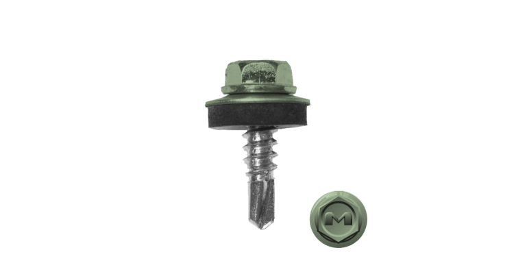 Саморез по металлу Daxmer 5,5х19 RAL 6019 (250) сверло №3