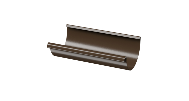 Желоб водосточный полукруглый 3 м Stal Standard, коричневый