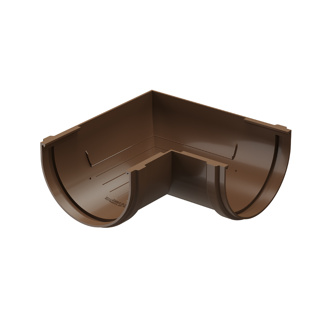 Универсальный угол желоба 90° Standard, светло-коричневый
