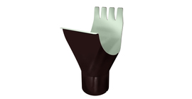 Воронка GL PE 125/90 мм RAL 8017 шоколад