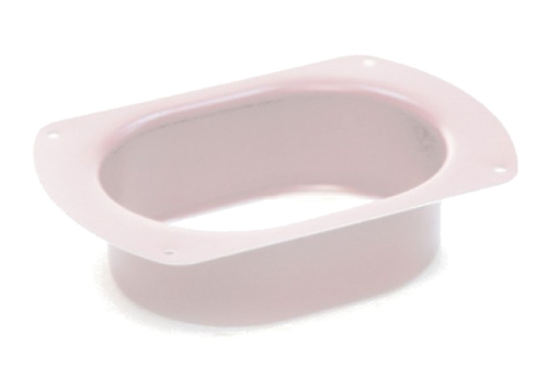 Воронка врезная 127 мм PE RAL 9003 сигнальный белый