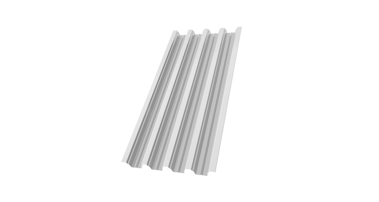 Профнастил Н75R 0,8 PE RAL 9003 сигнальный белый